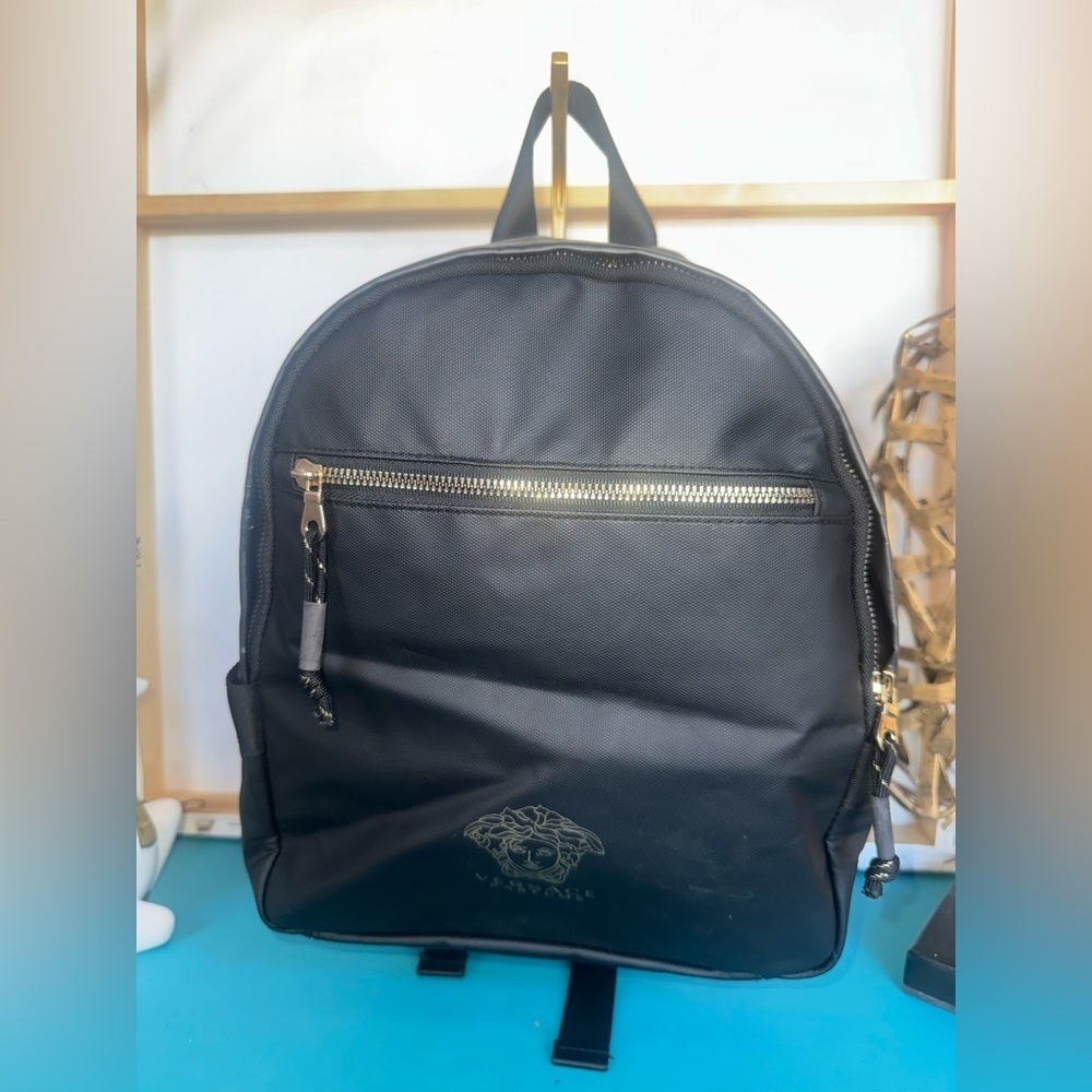 Versace Black and Gold Backpack